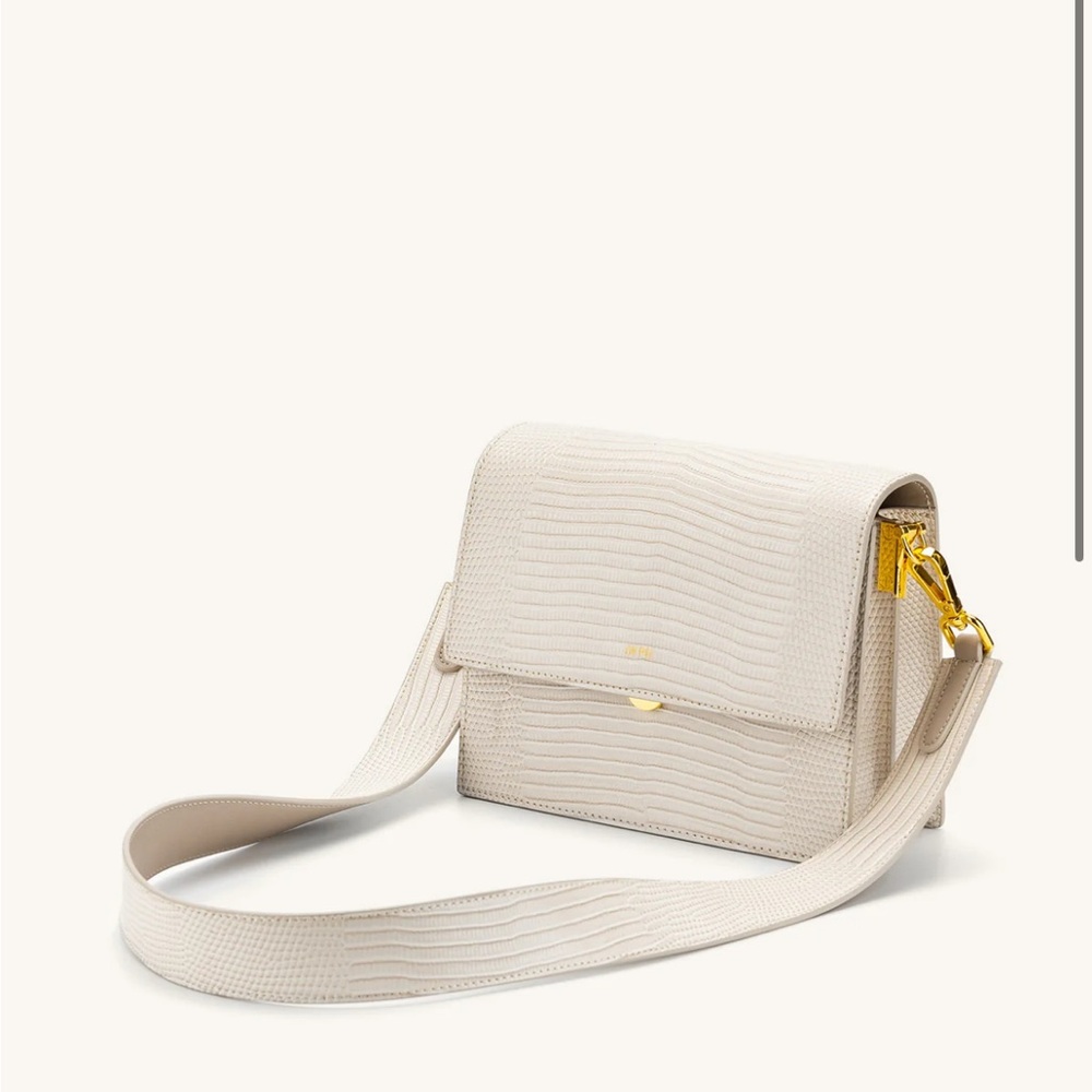JW PEI Cream Mini Crossbody Bag - Ivory Lizard